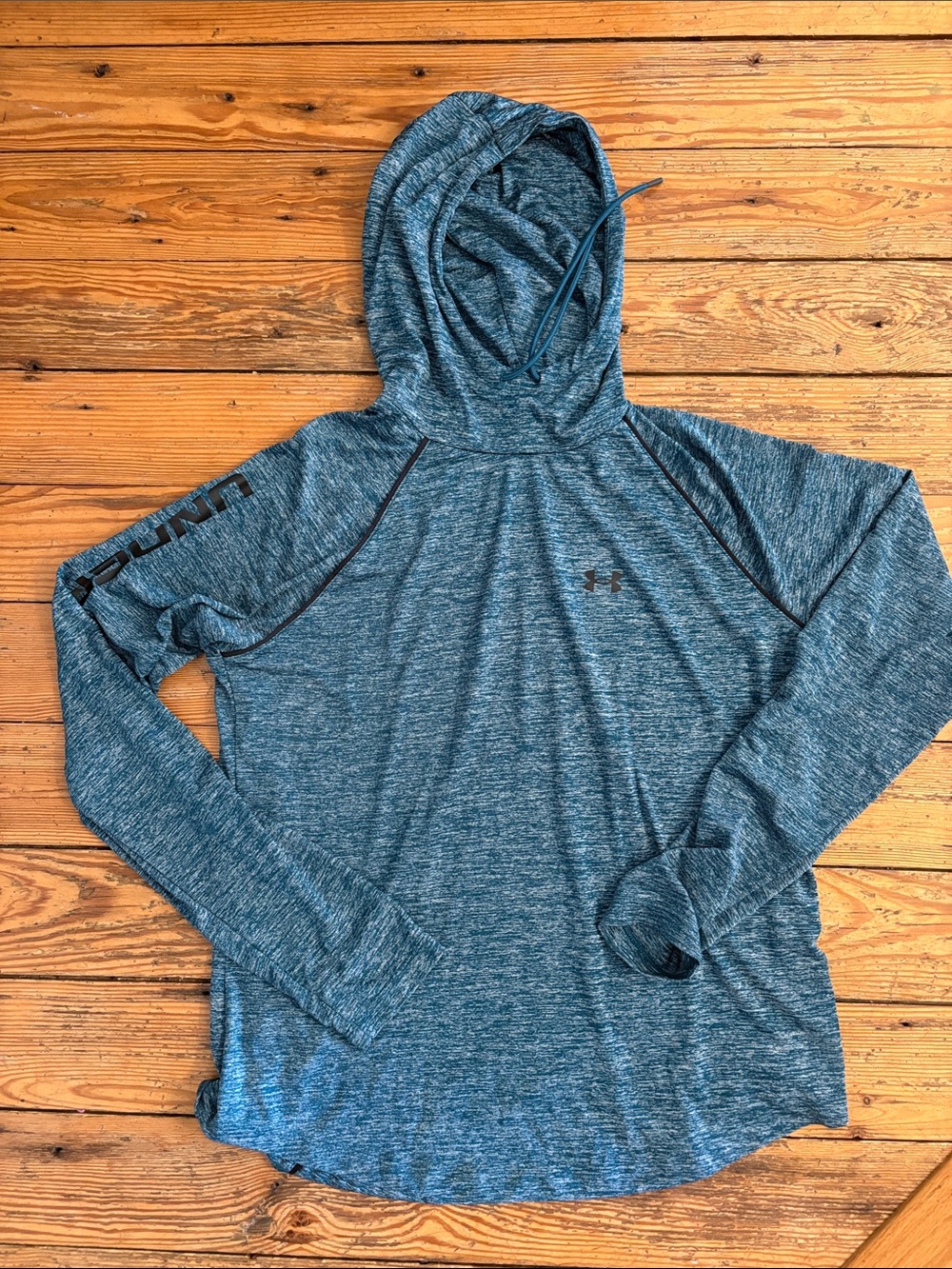 Under Armour Women's Teal Heather Lightweight Hooded Top Large